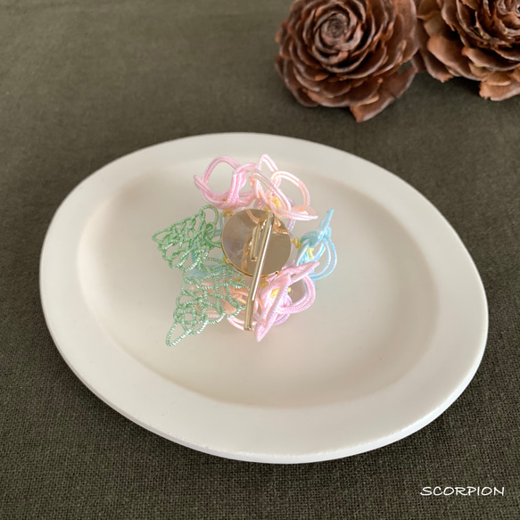 ころんと小さい紫陽花のポニーフック 4枚目の画像