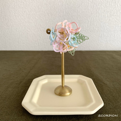 ころんと小さい紫陽花のポニーフック 7枚目の画像