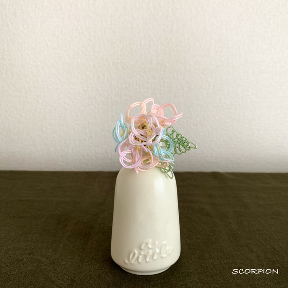 ころんと小さい紫陽花のポニーフック 3枚目の画像