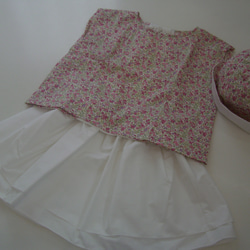 まっ白な二段スカート　100センチ 5枚目の画像