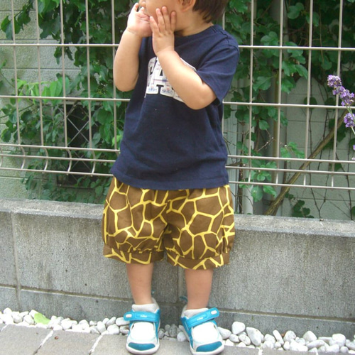 新品未使用XLARGE KIDS半袖Tシャツ＋キリン柄ハーフパンツ水陸両用 F.O.KIDS エフオーキッズ トップス Tシャツ 半袖 ハイブリッド