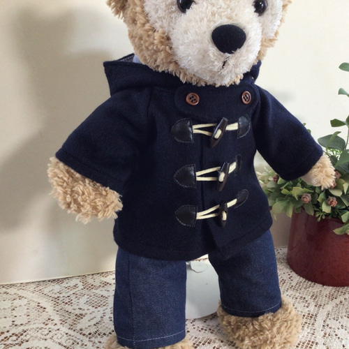 ダッフィー - ダッフルコート ダッフィーぬいば ダッフィーS用ダッフルコート☆ベージュ☆ぬいぐるみ服 - メルカリ