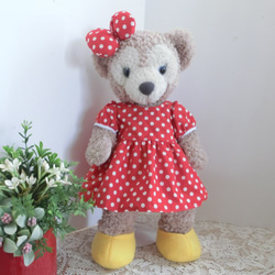 ダッフィー＆シェリーメイ 赤の水玉ワンピースセット その他人形 Daisy