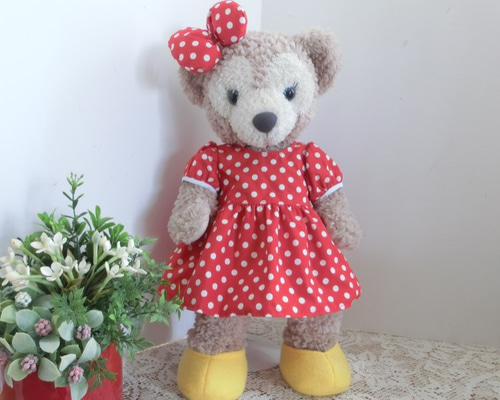 ダッフィー＆シェリーメイ 赤の水玉ワンピースセット その他人形 Daisy