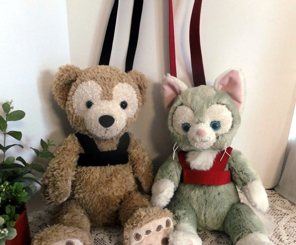 ダッフィー&ジェラトーニ ハーネス＆ショルダーベルト 赤 その他