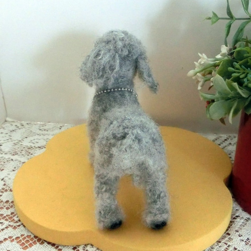 羊毛フェルト トイプードル グレー 犬 羊毛フェルト Daisy 通販