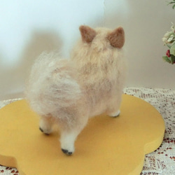 羊毛フェルト　ポメラニアン　立ち姿　　犬　イヌ 4枚目の画像