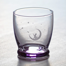 【3色セット】月と猫 グラス グラス タンブラー 280ml 3枚目の画像