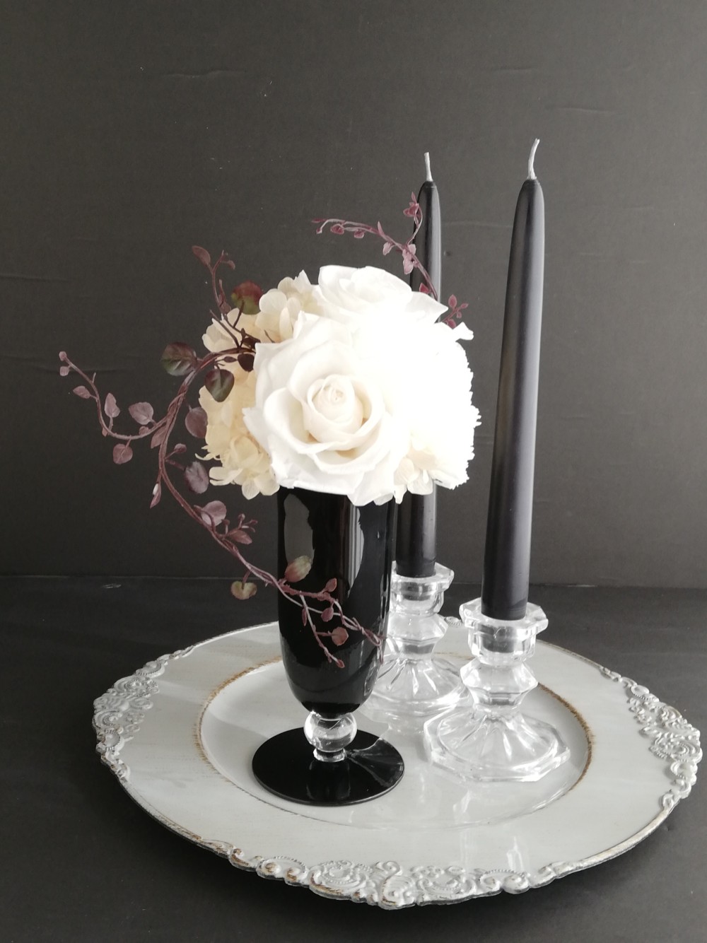 母の日ギフト　プリザーブドフラワー「ノワール」