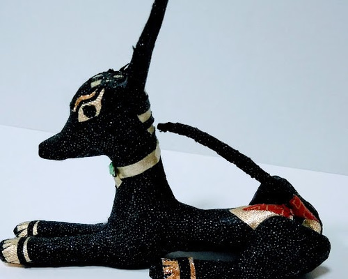 エジプト アヌビス神』創作人形 プレゼント 犬 古代エジプト神