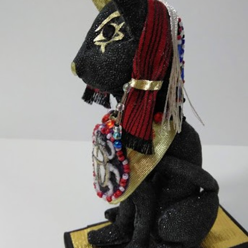 エジプト バステト神』創作人形 プレゼント 猫 古代エジプト神