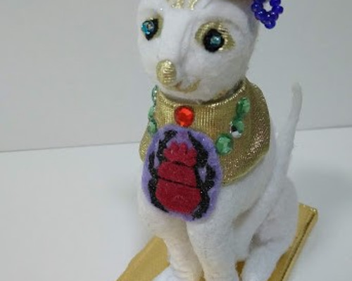オルゴナイト　バステト神　猫の女神　ピラミッド　セレスタイト　ギベオン隕石 最強金運☆彡 エジプト猫神☆彡 「バステト神☆オルゴナイト」の