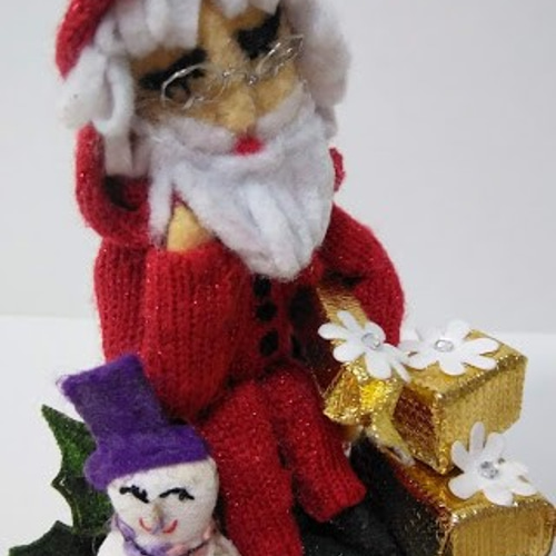 まどろみサンタさん』創作人形 クリスマスプレゼント サンタクロース