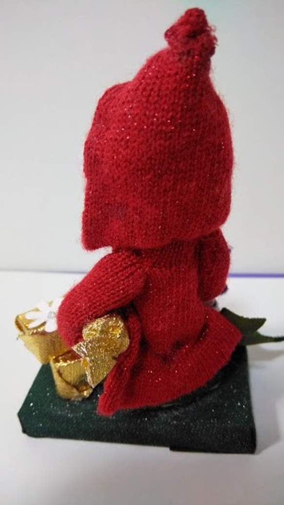 『まどろみサンタさん』創作人形　クリスマスプレゼント　 サンタクロース　スノーマン　ぬいぐるみ　　 5枚目の画像