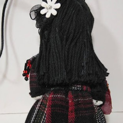 『オシャレなオフィスレディー』可愛い　創作人形　プレゼント　黒髪　ドールチャーム　バックチャーム　オシャレな黒髪美人 7枚目の画像