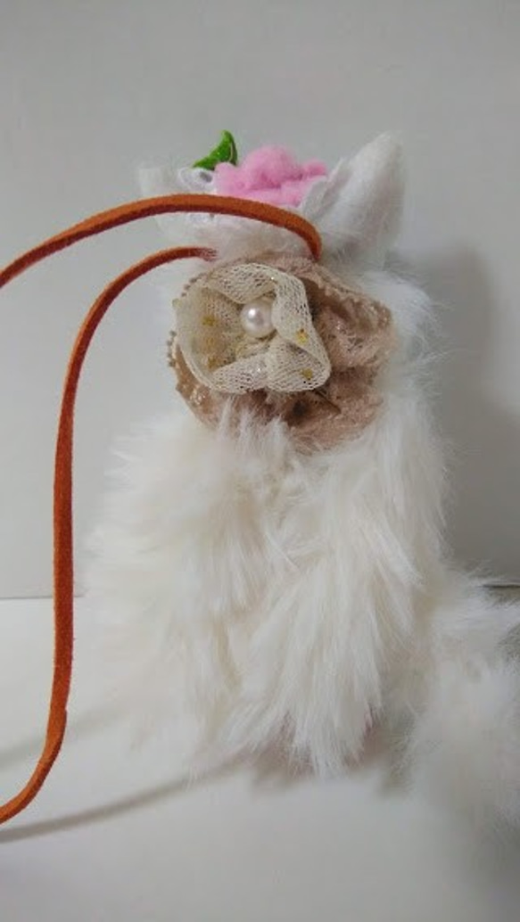 『白猫ペルシャ』猫の縫いぐるみ　プレゼント　 CATSなキャスト：グリドルボーンをイメージ　バックチャーム　縫いぐるみ 6枚目の画像