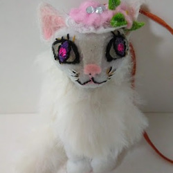 『白猫ペルシャ』猫の縫いぐるみ　プレゼント　 CATSなキャスト：グリドルボーンをイメージ　バックチャーム　縫いぐるみ 7枚目の画像