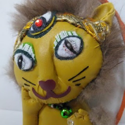『ライオンキャット』猫の縫いぐるみ　CATSなキャスト：ラム.タム.タガーをイメージ　バックチャーム　縫いぐるみ 2枚目の画像