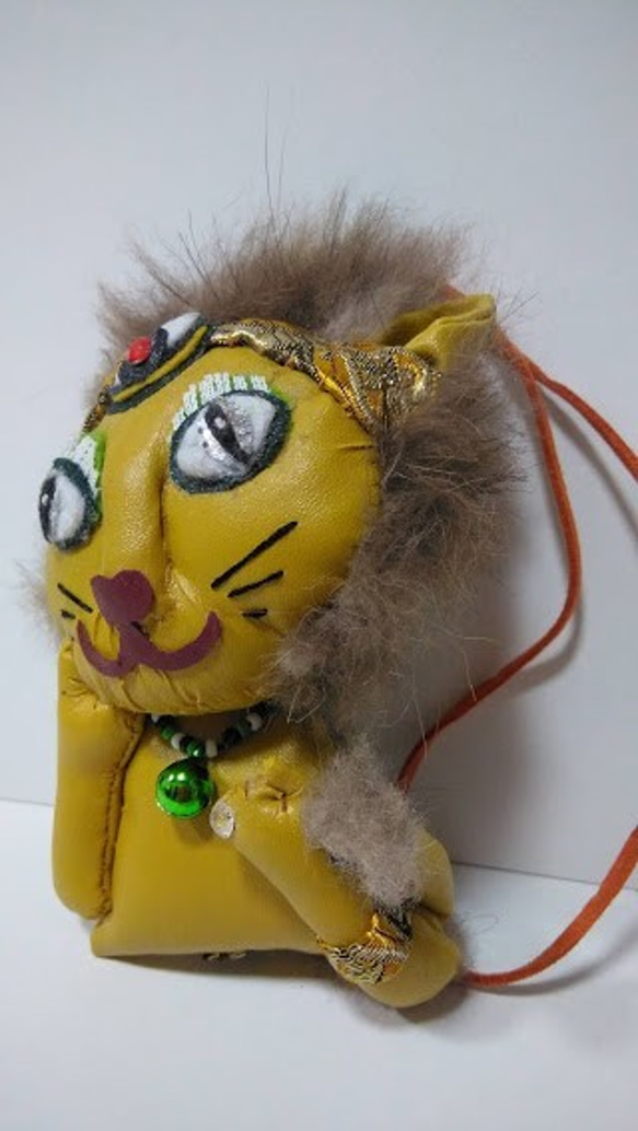 『ライオンキャット』猫の縫いぐるみ　CATSなキャスト：ラム.タム.タガーをイメージ　バックチャーム　縫いぐるみ 4枚目の画像