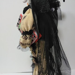 『ロッドを持つ魔女さん』魔女人形　魔法の杖.ロッド　魔導書　アルカイックスマイル　オシャレ　創作人形　 8枚目の画像