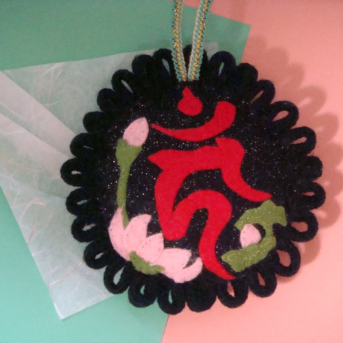 文化刺繍アート 木製額入 不動明王 60✖︎100 ハンドメイド 文化刺繍アート 木製額入 不動明王 60✖︎100 ハンドメイド