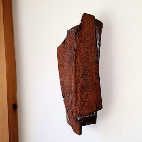 k-001 伊豆土泥化粧掛け花入れ ORIGAMI-1 一輪挿し・花瓶・花器