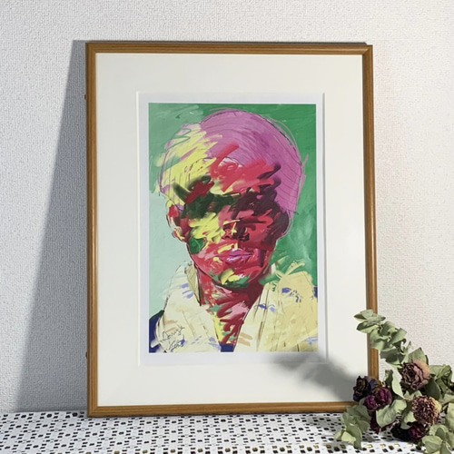 抽象画 サイン入り A4サイズ 抽象画 サイン入り A4サイズ