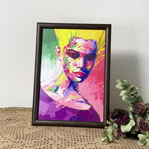 オリジナル人物抽象画ポスター Hikarichan イラスト toranpu 通販