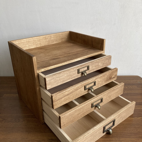 コンパクトな桐の小引き出し 古道具 古家具 ドロワー アンティークお