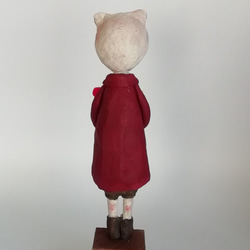 白ねこちゃんとキンモクセイ　赤いコートの女の子 4枚目の画像