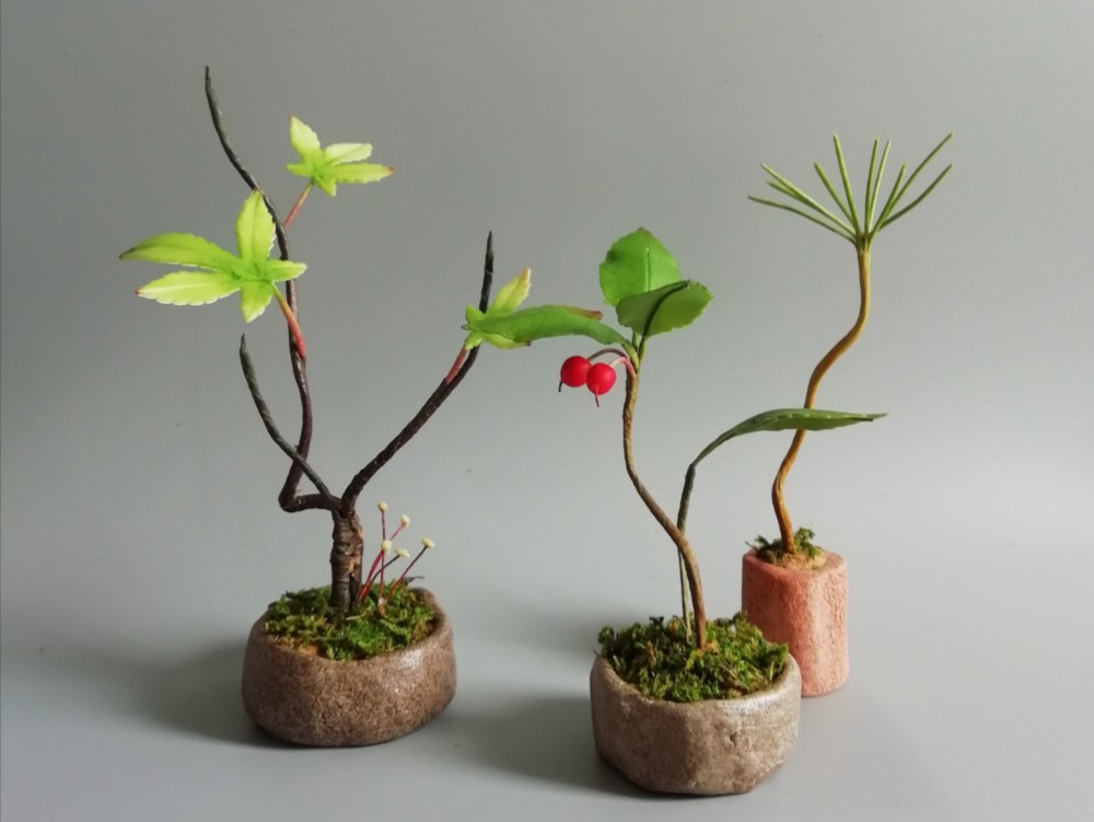 陶器製植木鉢 6個セット ミニミニ盆栽多肉植物ポット 豆鉢 19（陶器製  