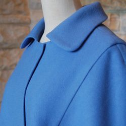【優雅斗篷大衣】清爽優雅的淡藍色帶背軛 第5張的照片