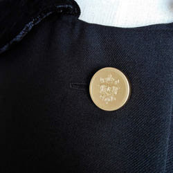 【soramama様専用オーダー画面】ケープコート ブラック　イタリア製クラッシュベロア 5枚目の画像