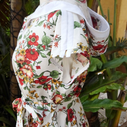 [英式花園襯衫裙]植物花卉連帽法式袖 第3張的照片