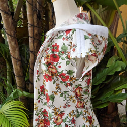 [英式花園襯衫裙]植物花卉連帽法式袖 第4張的照片