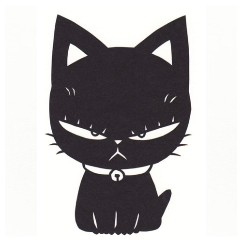 切り絵　猫　松風直美 ひとひらきりえ5 切り絵 松風直美 通販 11803089｜Creema(クリーマ