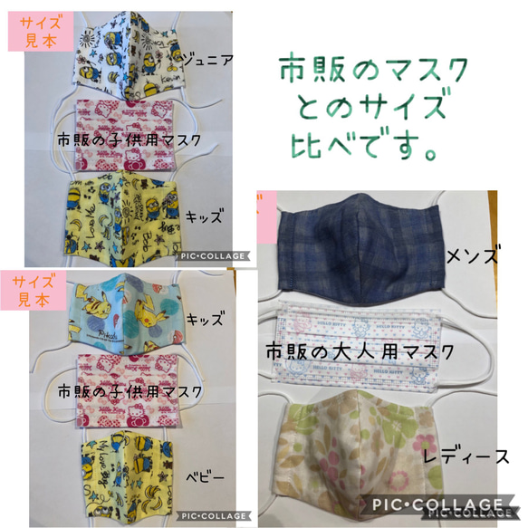 受注生産 立体マスク ベビー キッズ ジュニア レディース メンズ かわいい ユニコーン ワイヤー フィルター ペガサス 4枚目の画像