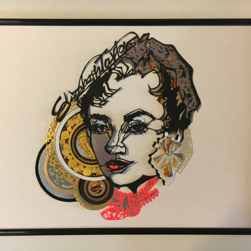 k. / Elizabeth Taylor 01 切り絵 k. 通販｜Creema(クリーマ) 7159271