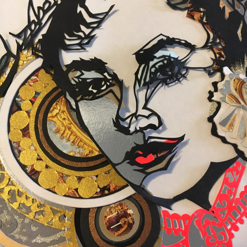 k. / Elizabeth Taylor 01 切り絵 k. 通販｜Creema(クリーマ) 7159271