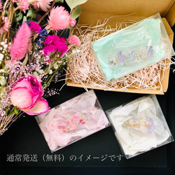 ラストひとつ♡選べる押し花とドライフラワーの三角クリップ♡ミニ薔薇レースフラワーマーガレットラナンキュラス 11枚目の画像