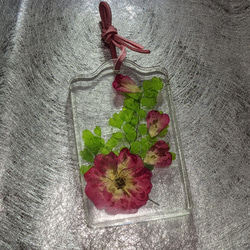 押し花カードケース（ミニ薔薇） 1枚目の画像