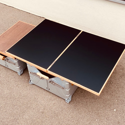 アイアンシェルフコンテナ 25 天板［木板］ シェルコン ウイングトップ