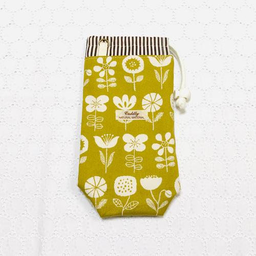 洗える保冷ペットボトルカバー 北欧風花柄 ノルディコフラワー