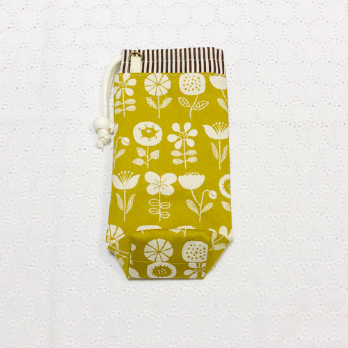 洗える保冷ペットボトルカバー 北欧風花柄 ノルディコフラワー