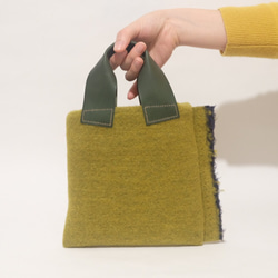 羊毛フェルト　ハンドメイドトートバッグ　リス　フェイクレザー 2025年最新】羊毛フェルト刺繍トートバッグの人気アイテム