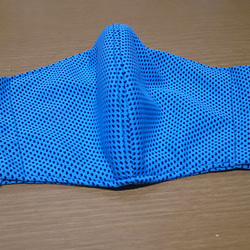 接触冷感素材(ブルー)の夏マスク② 2枚目の画像