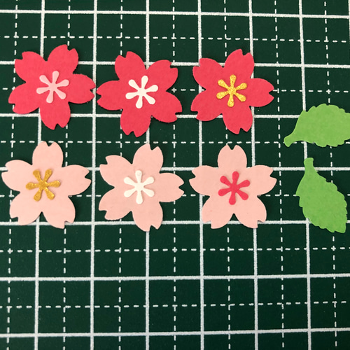 ☆受注制作☆サクラ❁⃘*.ﾟクラフトパンチ100枚 その他素材