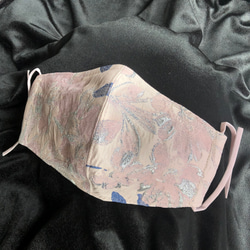 ひんやり！エレガントな夏のマスク〈ピンク〉送料無料 1枚目の画像