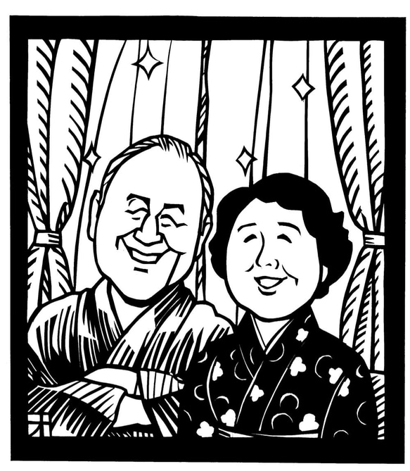 切り絵の似顔絵をお描きします。 人気・おすすめ｜使いやすい・旅行におすすめ セール中 全国発送 国内発送・品質保証付き商品