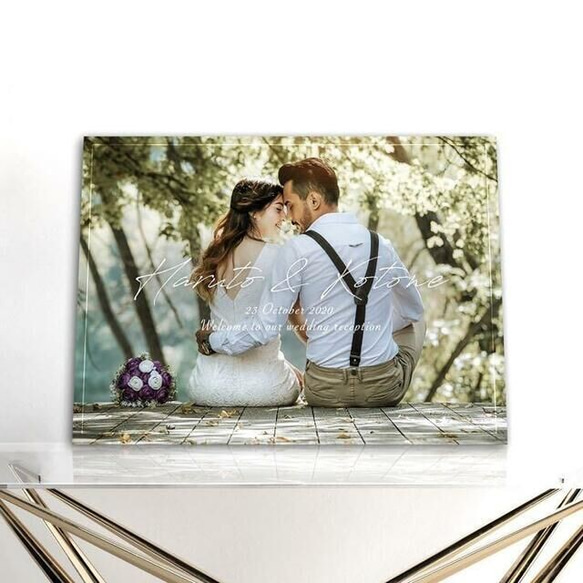 ウェルカムボード 結婚式 写真入りポスターパネル印刷　#14 3枚目の画像